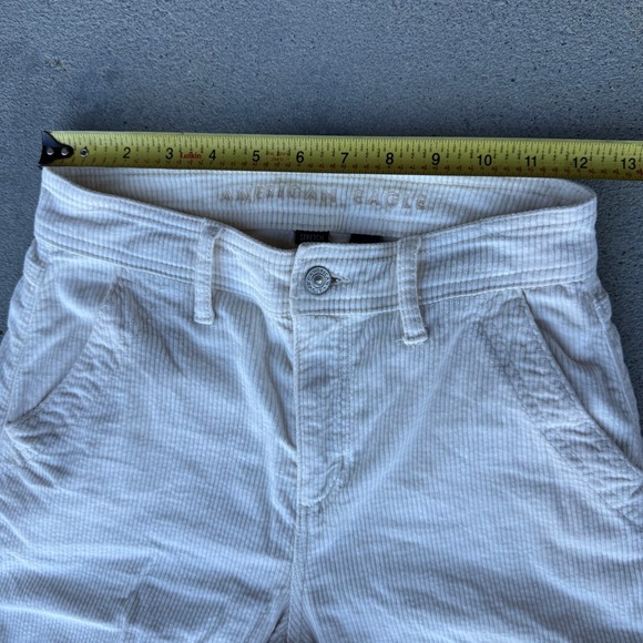 American Eagle Size 000 Women Corduroy Cargo Pants Wide Leg - Picture 10 of 10